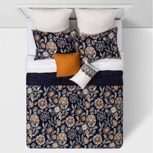 Threshold Bedding King Threshold Sumner 8pc Comforter Set Navy